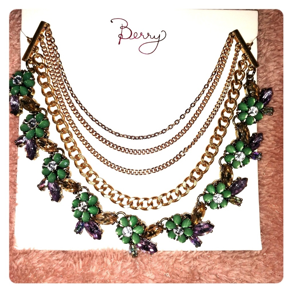 Multi strand statement necklace